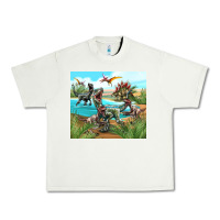 Pistachio dinosaurs Urban Heavy Tee - TumblerDesignByShophia