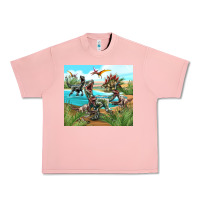 Salmon dinosaurs Urban Heavy Tee - TumblerDesignByShophia