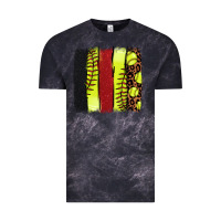 Cloud Black Softball brushstroke Vintage Tee - HowdyJamesFarm