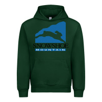 Forest Green snowshoe mountain Urban Hoodie - minhPixels