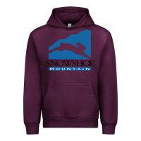 Mauve Wine snowshoe mountain Urban Hoodie - minhPixels