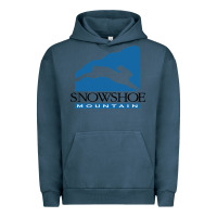 Pigment Midnight Navy snowshoe mountain Urban Hoodie - minhPixels