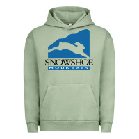 Pigment Oil Green snowshoe mountain Urban Hoodie - minhPixels