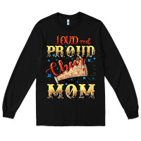 Black Loud and proud cheer Mom Mother's Day Long Sleeve Tee - CowGirlArtShop