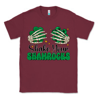 Burgundy shake your shamrocks Classic Tee - CowhideDigitalArt