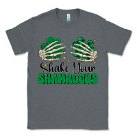 Charcoal Heather shake your shamrocks Classic Tee - CowhideDigitalArt
