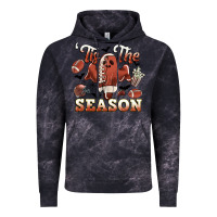 Cloud Black tis the season football halloween Vintage Hoodie - CowGirlArtShop