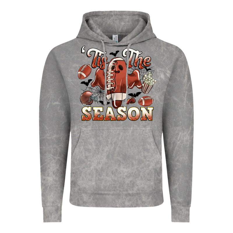 Tis The Season Football Halloween Vintage Hoodie by CowGirlArtShop | Teevron