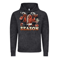 Vintage Black tis the season football halloween Vintage Hoodie - CowGirlArtShop