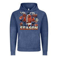 Vintage Denim tis the season football halloween Vintage Hoodie - CowGirlArtShop