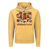 Vintage Mustard tis the season football halloween Vintage Hoodie - CowGirlArtShop