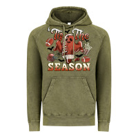 Vintage Olive tis the season football halloween Vintage Hoodie - CowGirlArtShop