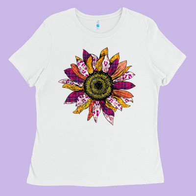 Sunflower Png Ladies Tee Designed By Bettercallsaul