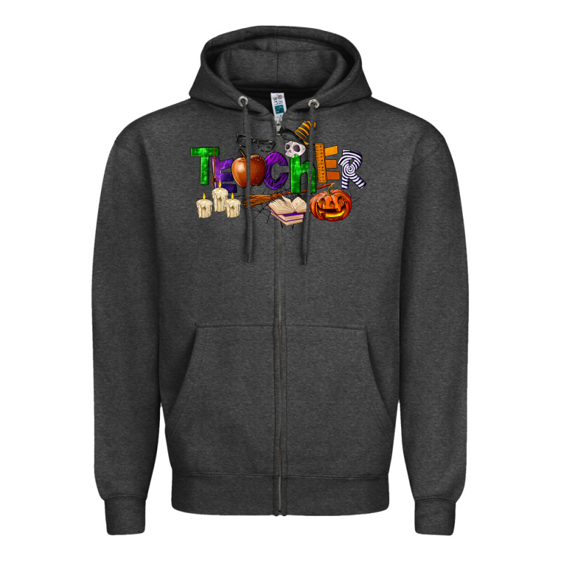 Halloween Teacher Zipper Hoodie by LillyAllenDesigns | Teevron