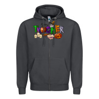 Smoke halloween teacher Zipper Hoodie - LillyAllenDesigns