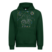 Forest Green Bicycle Day 1943  LSD Acid Trip  Druffi gift Urban Hoodie - minhPixels