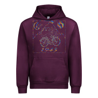 Mauve Wine Bicycle Day 1943  LSD Acid Trip  Druffi gift Urban Hoodie - minhPixels