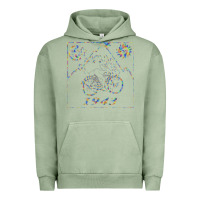 Pigment Oil Green Bicycle Day 1943  LSD Acid Trip  Druffi gift Urban Hoodie - minhPixels