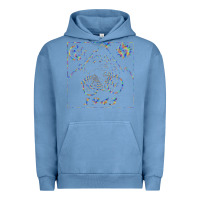 Pigment Pebble Blue Bicycle Day 1943  LSD Acid Trip  Druffi gift Urban Hoodie - minhPixels
