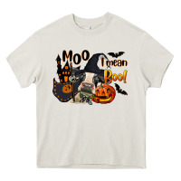 Moo I Mean Boo Holstein Cow Heavy Core Tee | Teevron