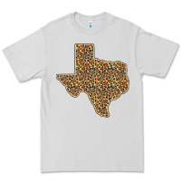 Dove Grey Western Texas Map Leopard Pattern Premium Tee - Bettercallsaul