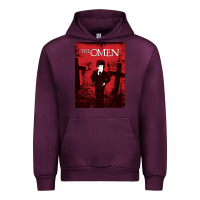 Mauve Wine The Omen Horror Movie Urban Hoodie - minhPixels