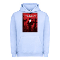 Pigment Grape Ice The Omen Horror Movie Urban Hoodie - minhPixels