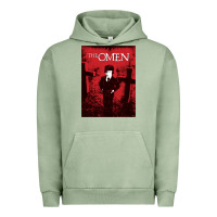 Pigment Oil Green The Omen Horror Movie Urban Hoodie - minhPixels
