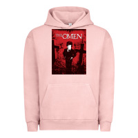 Pigment Salmon The Omen Horror Movie Urban Hoodie - minhPixels