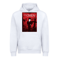 White The Omen Horror Movie Urban Hoodie - minhPixels