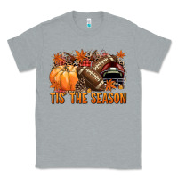 Heather Grey Tis' the season Football and maroon helmet Classic Tee - NancyCooperArtShop