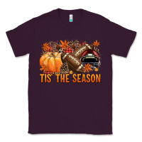 Plum Tis' the season Football and maroon helmet Classic Tee - NancyCooperArtShop