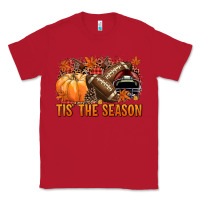 Red Tis' the season Football and maroon helmet Classic Tee - NancyCooperArtShop