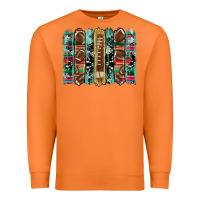 Football Serape Cowhide Turquoise Glitter  Brushstrokes Premium Sweatshirt | Teevron