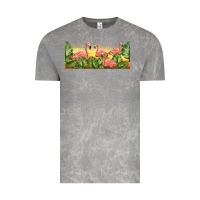 Cloud Rock flamingos with sunset Vintage Tee - TumblerDesignByShophia