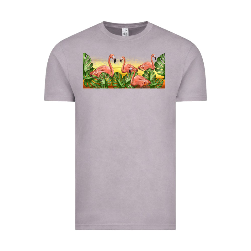 Flamingos With Sunset Vintage Tee by TumblerDesignByShophia | Teevron