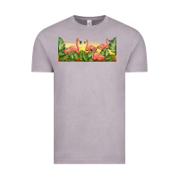 Vintage Zinc flamingos with sunset Vintage Tee - TumblerDesignByShophia