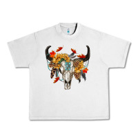 Lunar Rock Fall Bull Skull Urban Heavy Tee - RanaPortraitStore