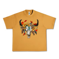 Peanut Butter Fall Bull Skull Urban Heavy Tee - RanaPortraitStore