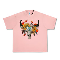 Salmon Fall Bull Skull Urban Heavy Tee - RanaPortraitStore