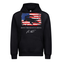 Black Don_t Tread On Florida Governor Ron DeSantis 2022 USA Flag Urban Hoodie - minhPixels