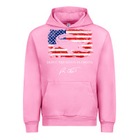 Fuchsia Pink Don_t Tread On Florida Governor Ron DeSantis 2022 USA Flag Urban Hoodie - minhPixels