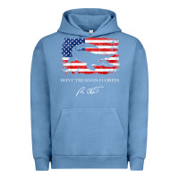 Pigment Pebble Blue Don_t Tread On Florida Governor Ron DeSantis 2022 USA Flag Urban Hoodie - minhPixels