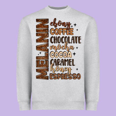 Melanin Shades Of Brown Heavyweight Sweatshirt Designed By Lillyallendesigns