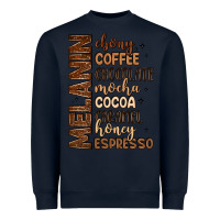 Navy melanin shades of brown Heavyweight Sweatshirt - LillyAllenDesigns