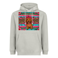 Moon Dust dachshund puppy floral Heavyweight Hoodie - Artiststas