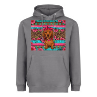 Storm dachshund puppy floral Heavyweight Hoodie - Artiststas