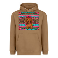 Toasted Coconut dachshund puppy floral Heavyweight Hoodie - Artiststas