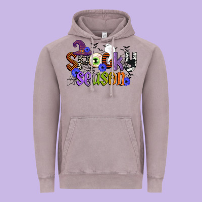 Spooky Season Vintage Hoodie Designed By Cowgirlartshop