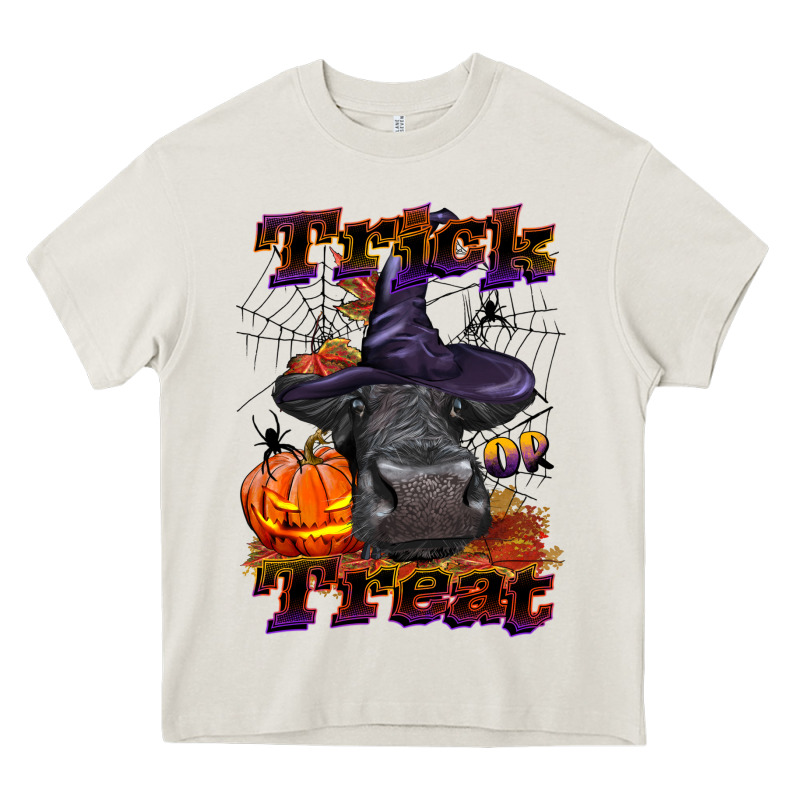 Trick Or Treat Black Angus Heifer Heavy Core Tee by LillyAllenDesigns | Teevron